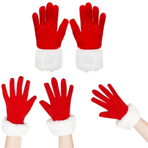 Classic Red Gloves for Father Christmas