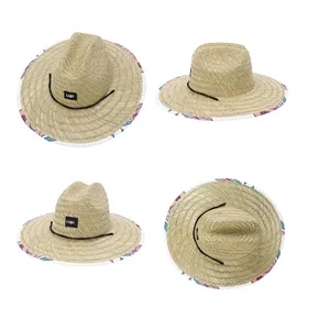 Straw Hat With Custom Patch