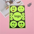 Reflective Smile Face Sticker | https://www.bestnamebadges.com