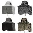 Wide Brim Sun Hat with Detachable Neck Flap | https://www.bestnamebadges.com