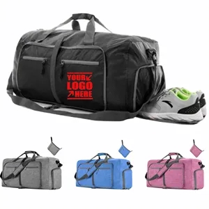 65L Travel Duffel Bags with Shoes Compartment