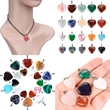 Heart Shaped Crystal Stone Pendants | https://www.bestnamebadges.com