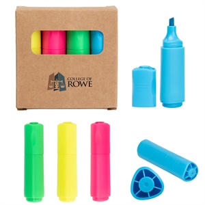 4-In-1 Mini Highlighter Set | https://www.bestnamebadges.com