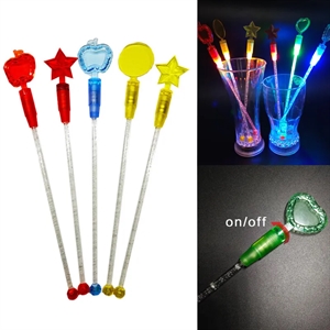 LED Swizzle Cocktail Stick Drink Stirrer