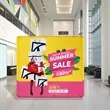 8'x8' Straight Pop Up Fabric Foldable Display Wall | https://www.bestnamebadges.com