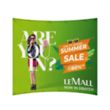 10'x8' Curved Pop Up Fabric Foldable Display Wall | https://www.bestnamebadges.com