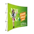 10'x8' Curved Pop Up Fabric Foldable Display Wall | https://www.bestnamebadges.com