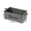Foldable Storage Bin with Steel Frame | https://www.bestnamebadges.com