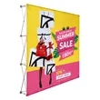 8'x8' Straight Pop Up Fabric Foldable Display Wall | https://www.bestnamebadges.com