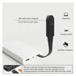 Rechargeable LED Book Light Clip | https://www.bestnamebadges.com