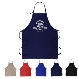 7 Oz Adjustable Bib Apron With Double Pockets