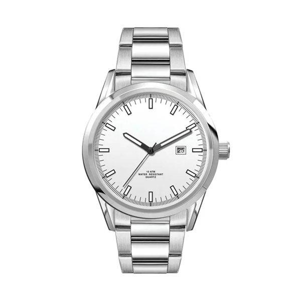 42MM SS, SILVER CASE, 3-HAND MVT, DTE