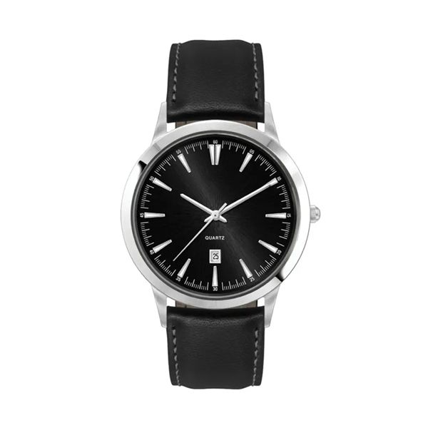 43MM SS SILVER CASE, 3-HAND MVT, DTE