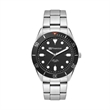42MM, SILVER METAL CASE, BK BEZEL, 3-HAND MVT | https://www.bestnamebadges.com