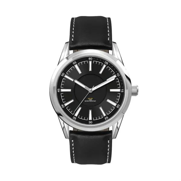 42MM, SS, SILVER CASE, 3-HAND "SOLAR" MVT