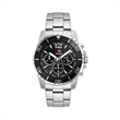 44MM, SILVER METAL CASE, BK BEZEL, CHRONO MVT | https://www.bestnamebadges.com