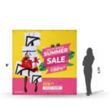 8'x8' Straight Pop Up Fabric Foldable Display Wall | https://www.bestnamebadges.com