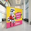 8'x8' Straight Pop Up Fabric Foldable Display Wall | https://www.bestnamebadges.com