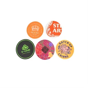 Personalized 3.54" x 3.54" Round Paper Coaster