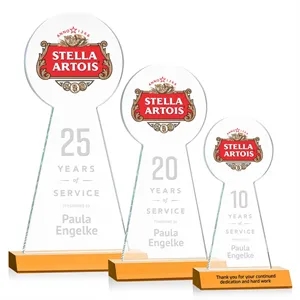 Laidlaw VividPrint™/Etch Award - Amber | https://www.bestnamebadges.com