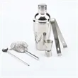 5 Pcs Bartender Kit Stainless Steel Cocktail Shaker | https://www.bestnamebadges.com