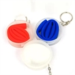 Collapsible Silicone Straw Keychain With Carrying Case | https://www.bestnamebadges.com