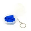 Collapsible Silicone Straw Keychain With Carrying Case | https://www.bestnamebadges.com