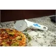 Pizza Cutter White Plastic Handle | https://www.bestnamebadges.com