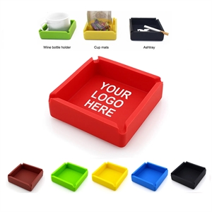Multifunctional Silicone Ashtray Coaster