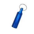 Aluminum Sealed Pill Box Container Keychain | https://www.bestnamebadges.com