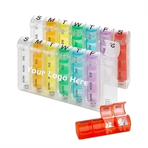 Weekly Pill Box with Spring
