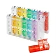 Weekly Pill Box with Spring | https://www.bestnamebadges.com