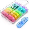 Weekly Pill Box Medicine Container | https://www.bestnamebadges.com