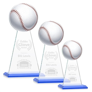 Edenwood Baseball VividPrint/Etch Award - Sky Blue | https://www.bestnamebadges.com