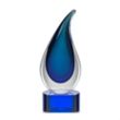 Delray Award on Paragon Base - Blue | https://www.bestnamebadges.com