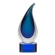 Delray Award on Paragon Base - Blue | https://www.bestnamebadges.com