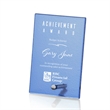 Atchison Blue Rectangle Award - Silver | https://www.bestnamebadges.com