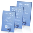 Atchison Blue Rectangle Award - Silver | https://www.bestnamebadges.com