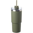 23 oz Matte Finish Travel Mugs with Straw | https://www.bestnamebadges.com