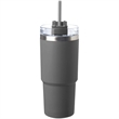 23 oz Matte Finish Travel Mugs with Straw | https://www.bestnamebadges.com