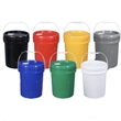 5 Gallon Plastic Bucket With Handle and Lid | https://www.bestnamebadges.com