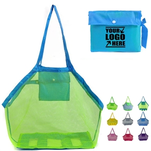 Portable Foldable Mesh Beach Tote Bag