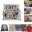 Custom Cotton Woven Blanket | https://www.bestnamebadges.com