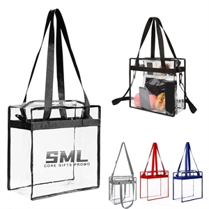 Stadium Approved Clear Tote Bag with Zipper