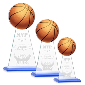 Edenwood Basketball VividPrint/Etch Award - Sky Blue | https://www.bestnamebadges.com