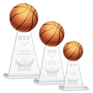 Edenwood Basketball VividPrint/Etch Award - Clear | https://www.bestnamebadges.com