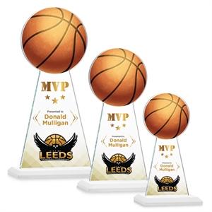 Edenwood Basketball VividPrint™ Award - White | https://www.bestnamebadges.com