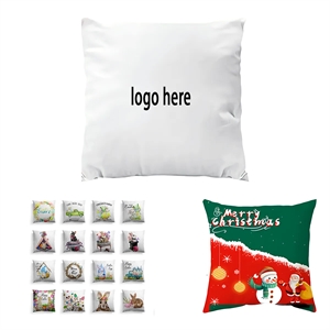 Short Plush Throw Pillow Case