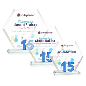 Riviera Anniversary VividPrint™ Award No 15 - Blue | https://www.bestnamebadges.com
