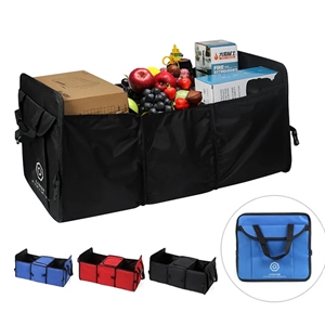 Foldable storage box of car trunk